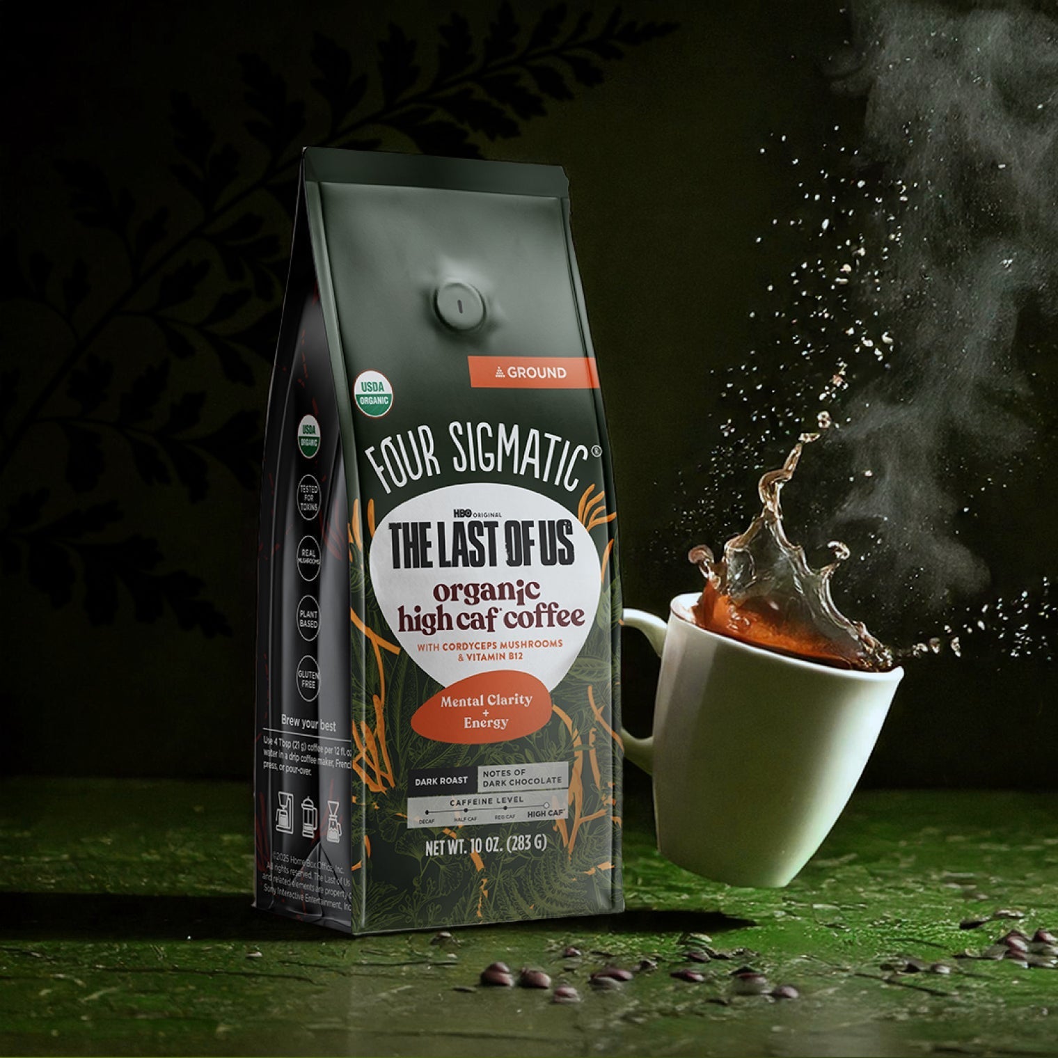 HBO Original The Last Of Us - Organic High Caf Ground Coffee - Organic Coffee