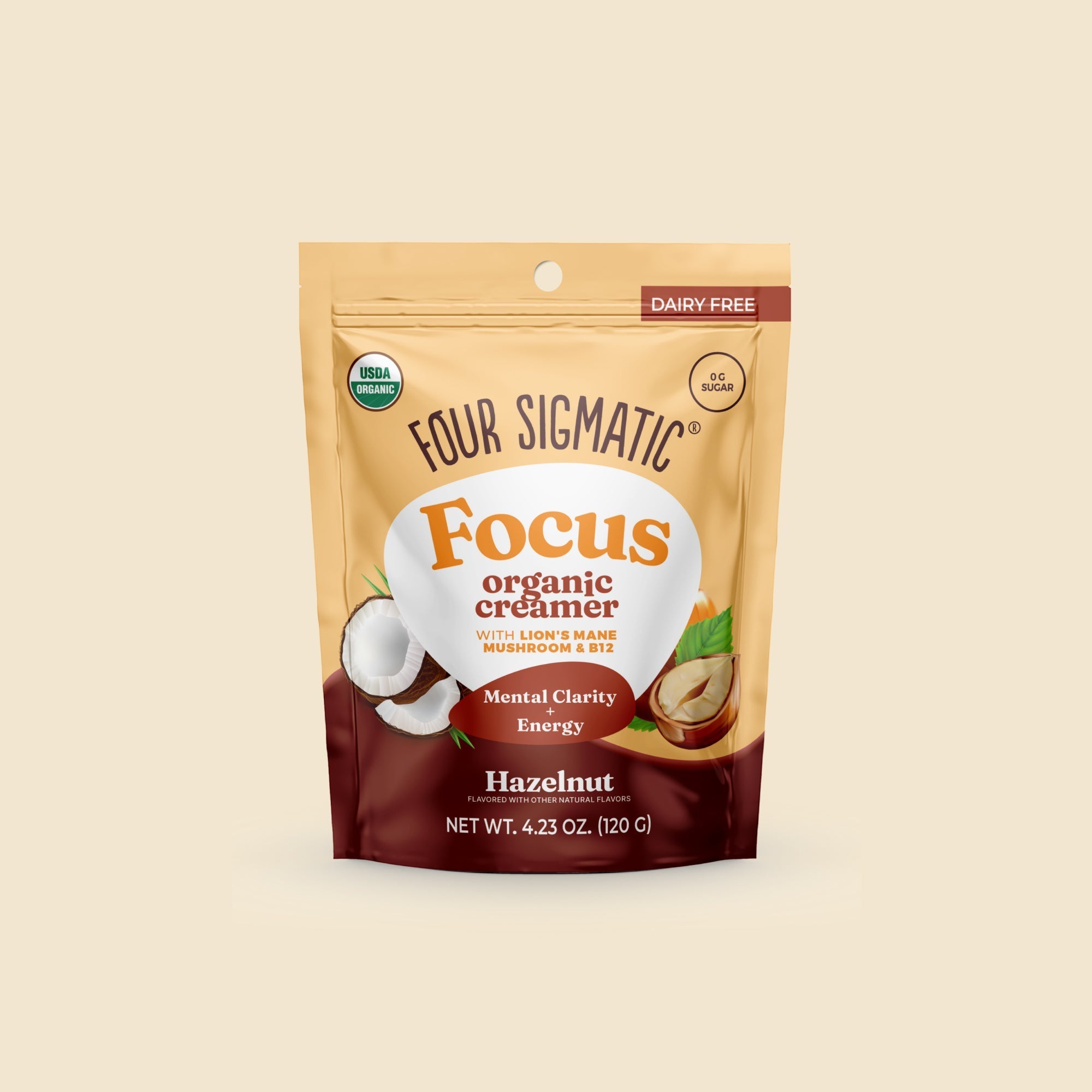 Focus Creamer – Hazelnut - Low Caffeine