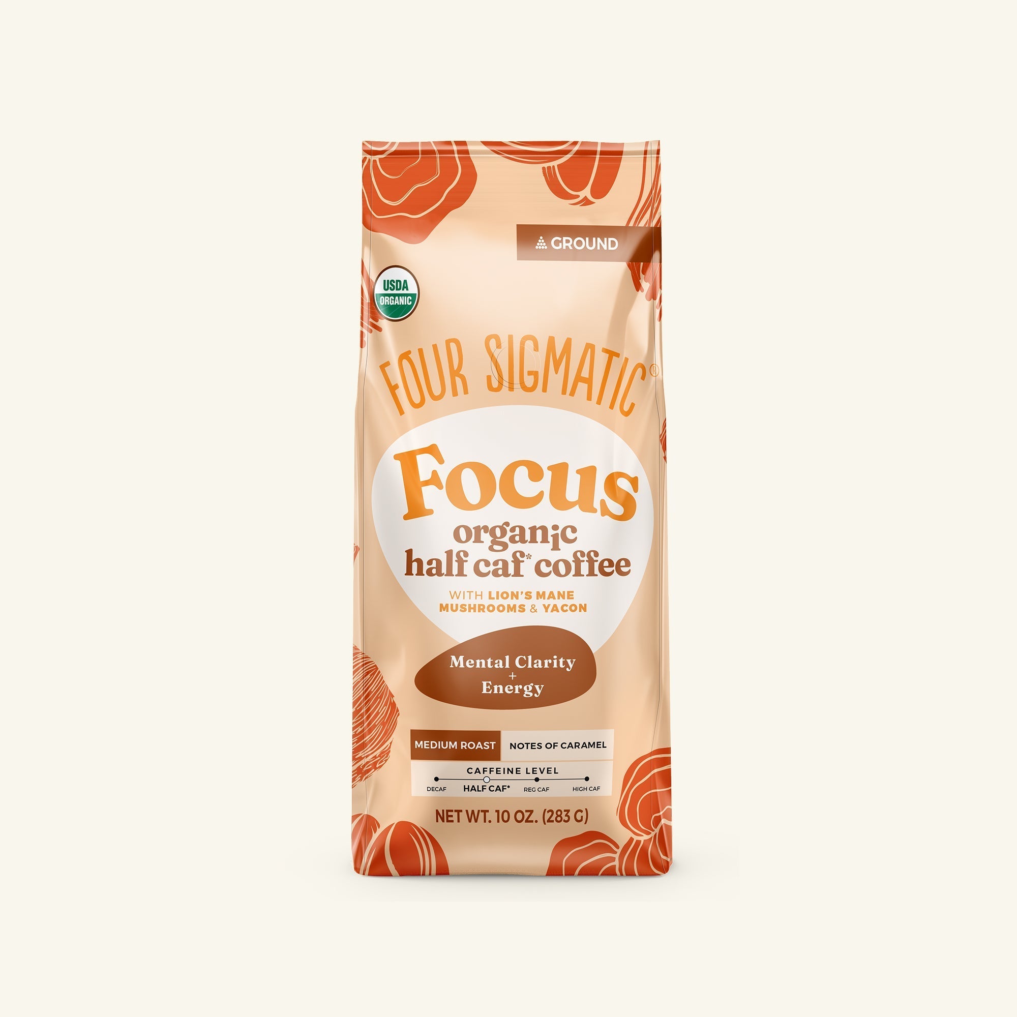 Focus Half Caf Ground Coffee - Medium - Low Caffeine