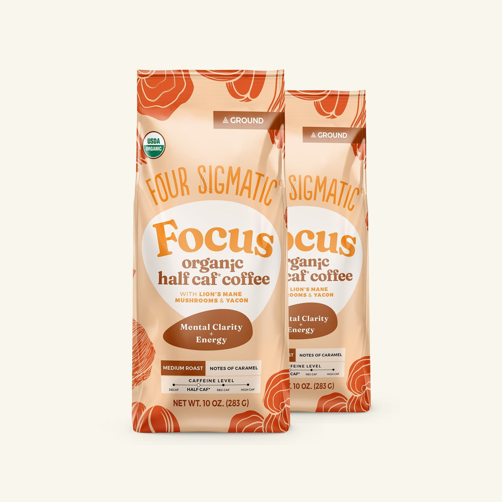 Focus Half Caf Ground Coffee - Medium - Low Caffeine