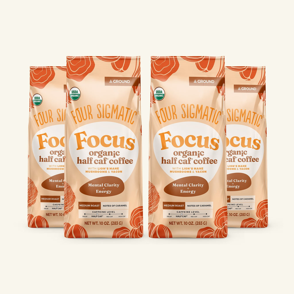 Focus Half Caf Ground Coffee - Medium - Low Caffeine