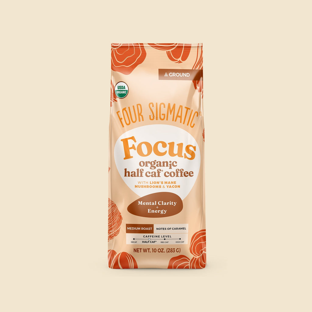 Focus Half Caf Ground Coffee - Medium - Low Caffeine