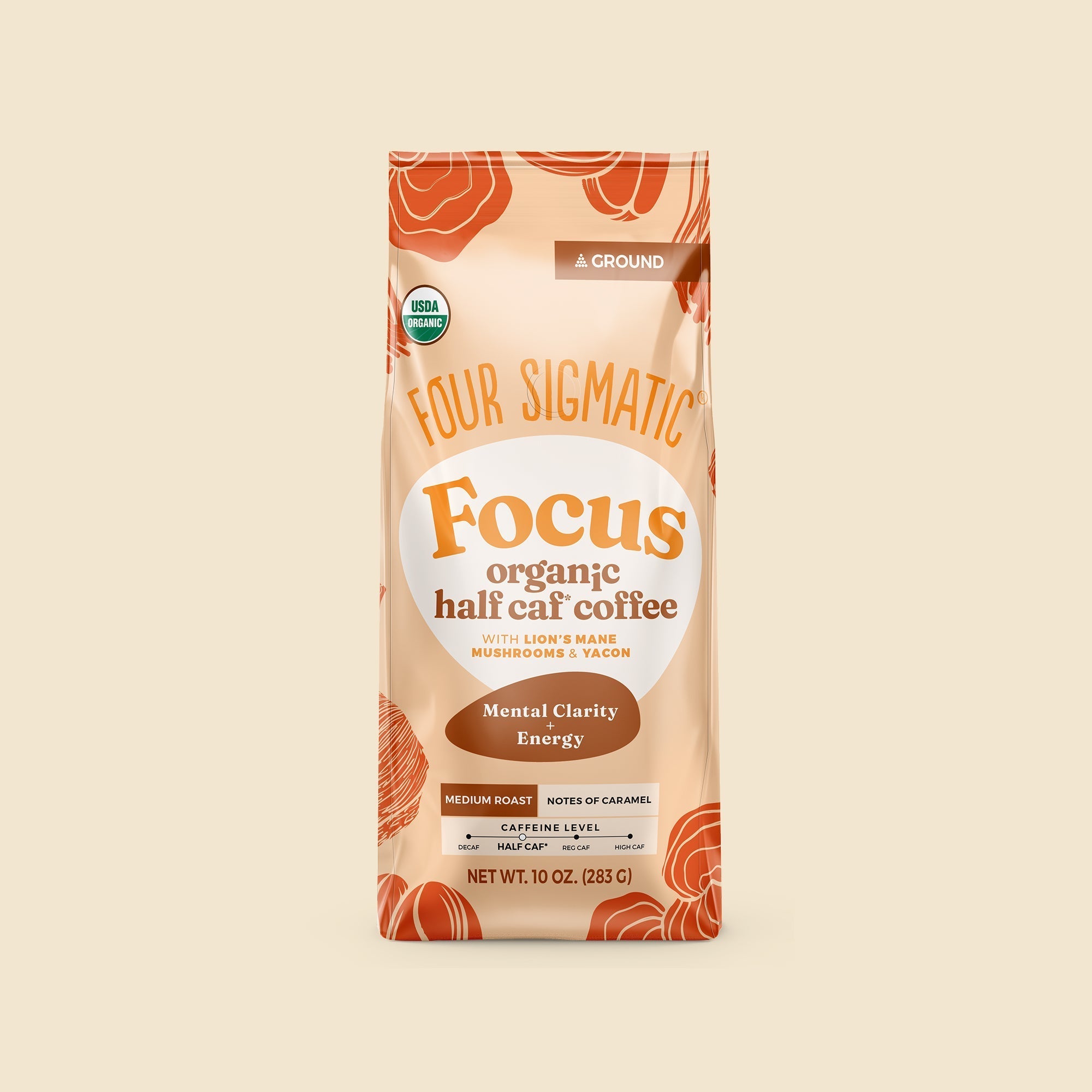 Focus Half Caf Ground Coffee - Medium - Low Caffeine