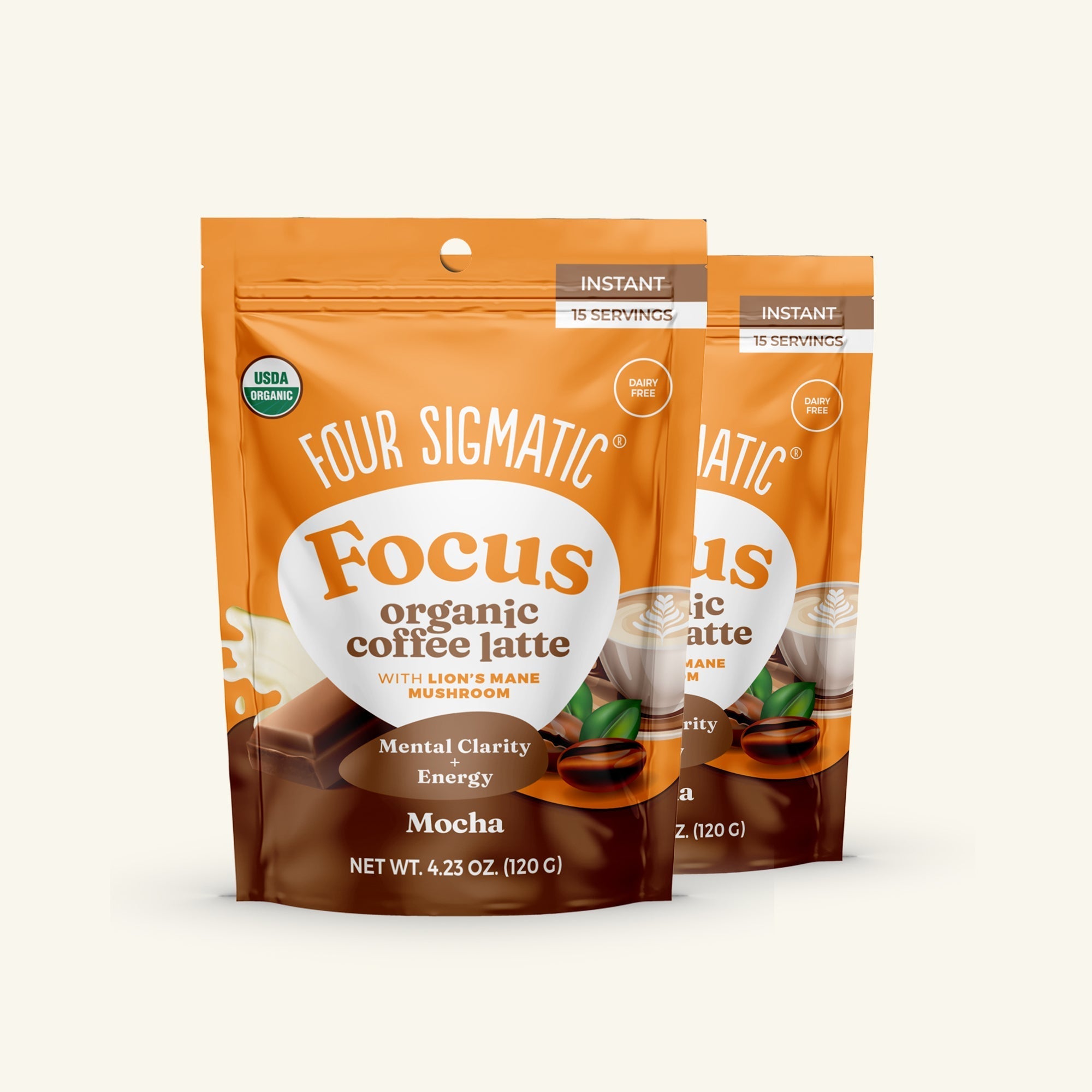 Focus Organic Coffee Latte - Mocha - Smooth Taste