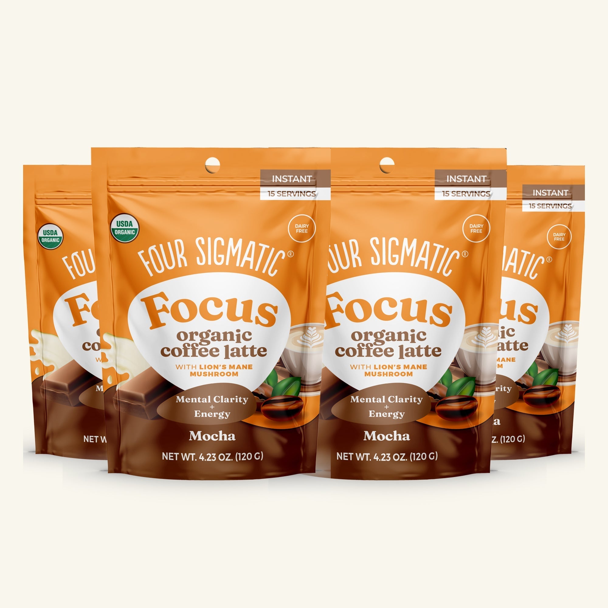 Focus Organic Coffee Latte - Mocha - Smooth Taste