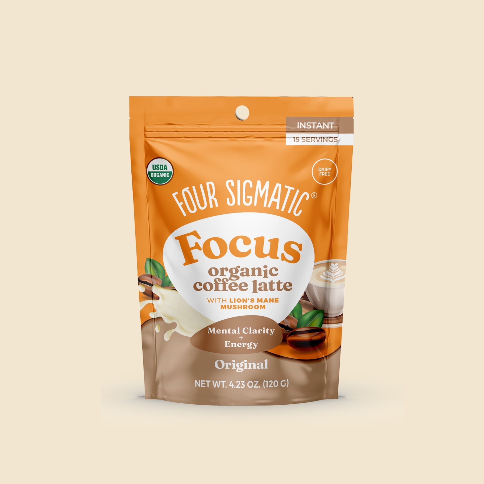 Focus Organic Coffee Latte - Original - Clean Energy
