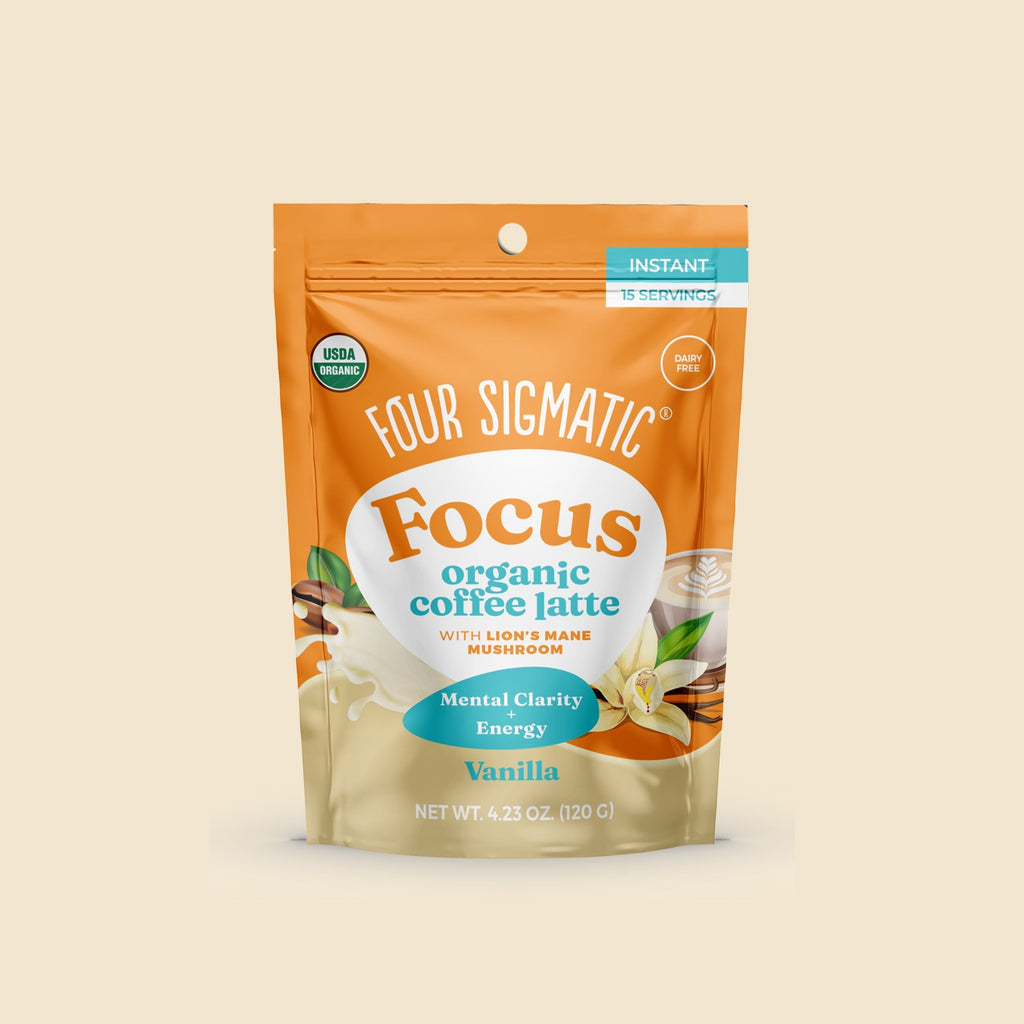 Focus Organic Coffee Latte - Vanilla - For Morning Focus