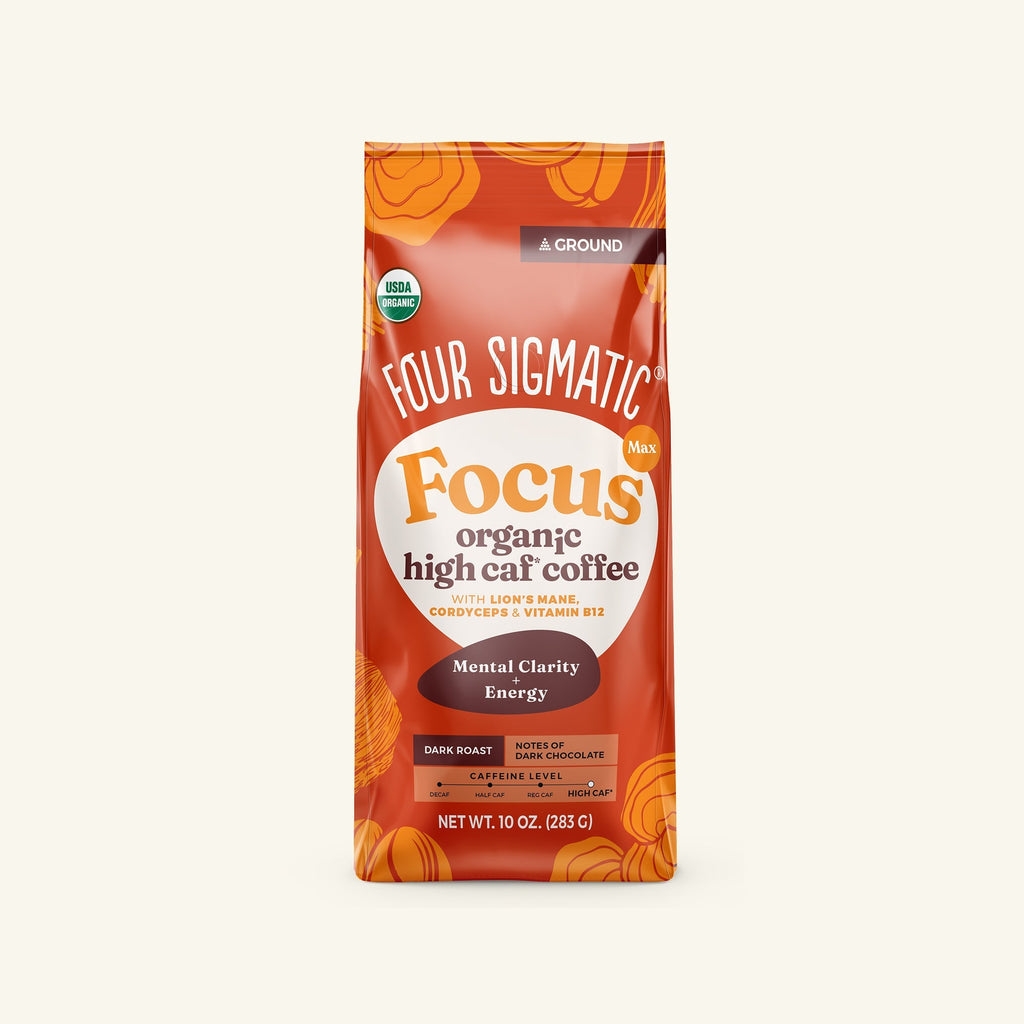 Focus Max High Caf Ground Coffee - Dark - Balanced Energy