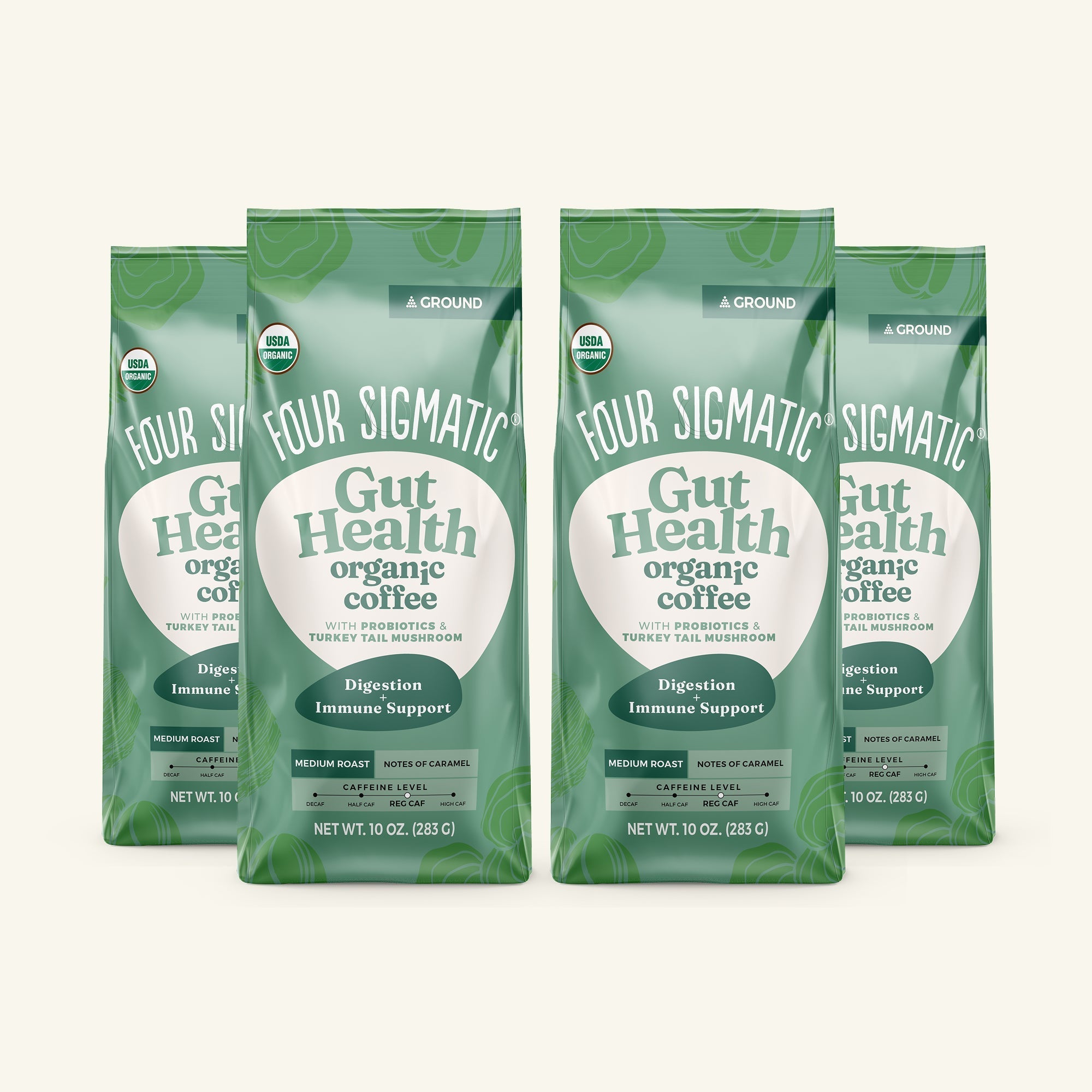 Gut Health Ground Coffee - Medium - Mushroom Coffee